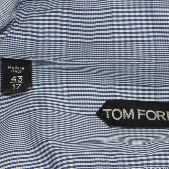 Tom Ford Long Sleeve Button Up Dress Shirt Mens (XL - 17 Neck) - Picture 3 of 11